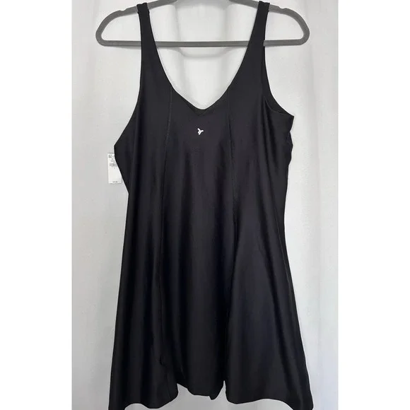 Old Navy Powersoft Athletic Dress Black Size Large NWT Built In Bra And Shorts - Picture 5 of 7